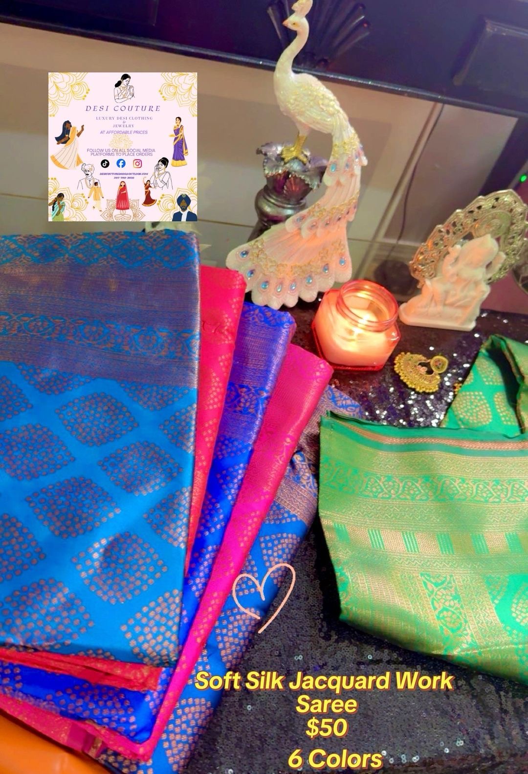 Soft Silk Jacquard Work Saree