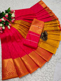 Karizma Silk Saree w/ Pallu Contrast